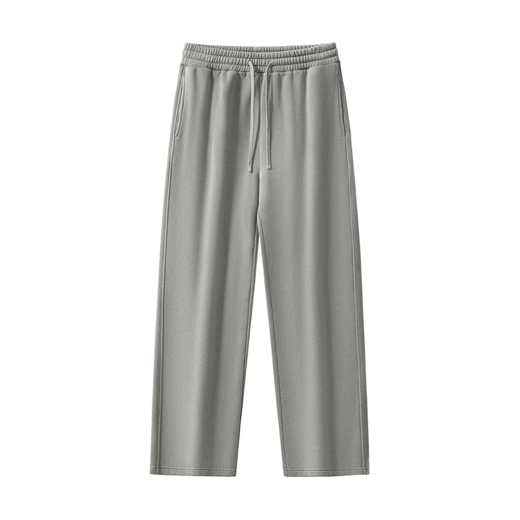 Natural Grain Raw-Edge Sweatpants