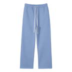 Calm Unisex Solid Color Fleece Straight Leg Pants