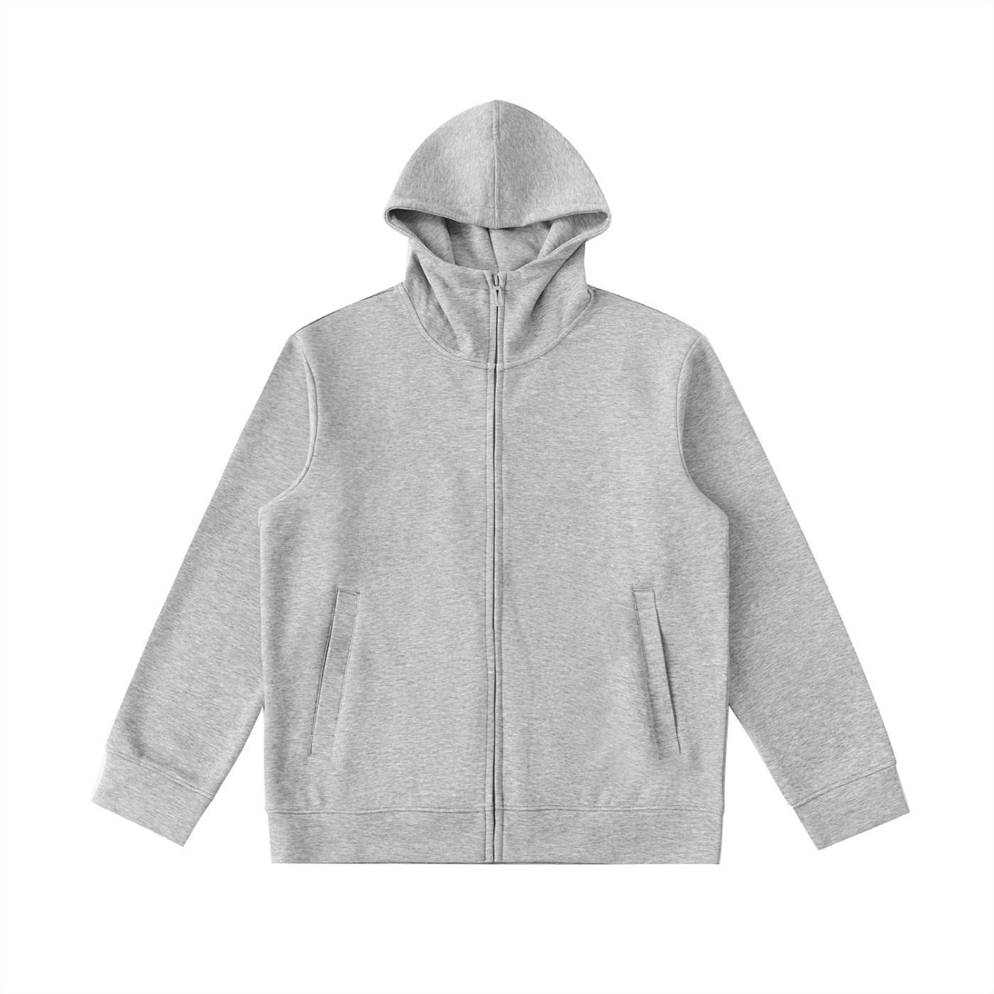 Luxe Layer High Neck Zip Hoodie