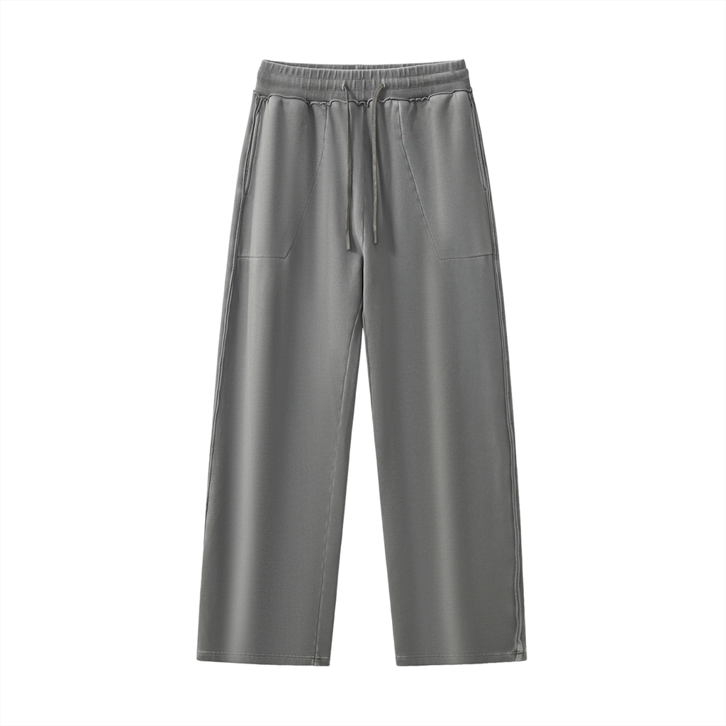 Natural Grain Raw-Seam Sweatpants
