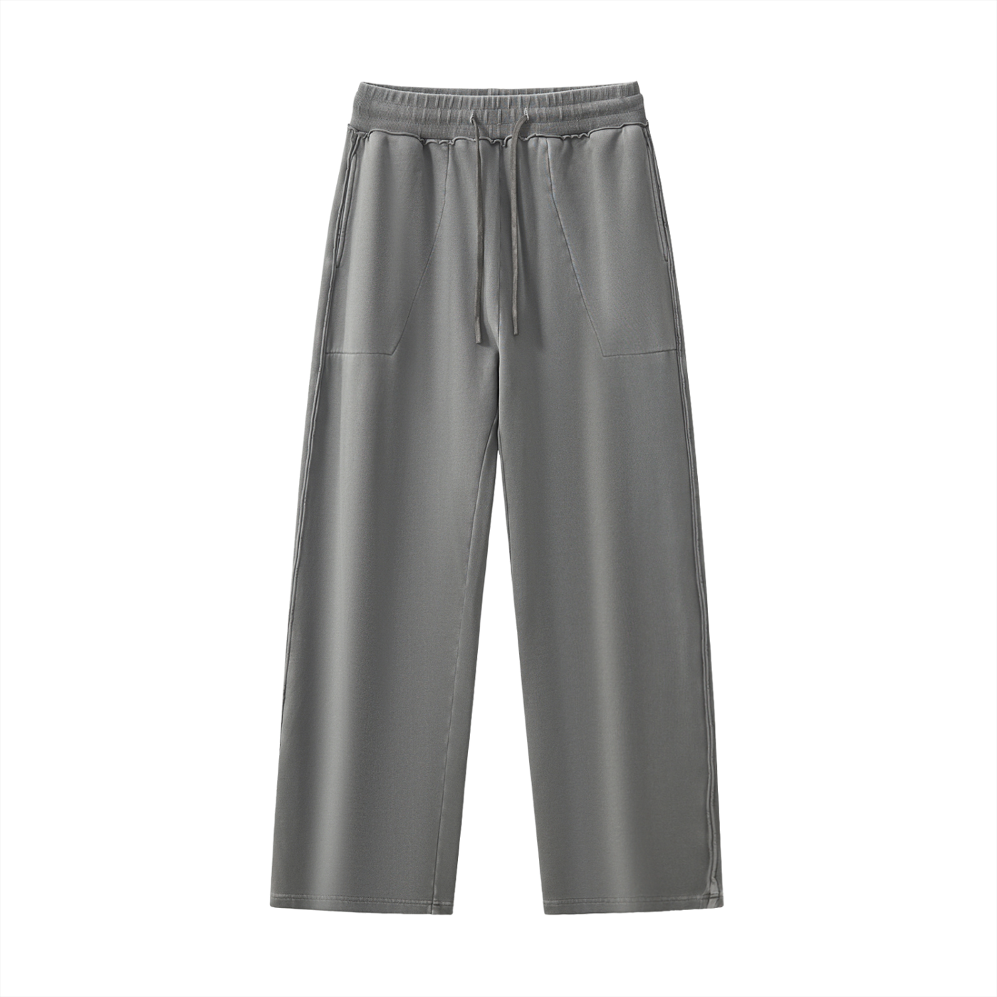 Natural Grain Raw-Seam Sweatpants