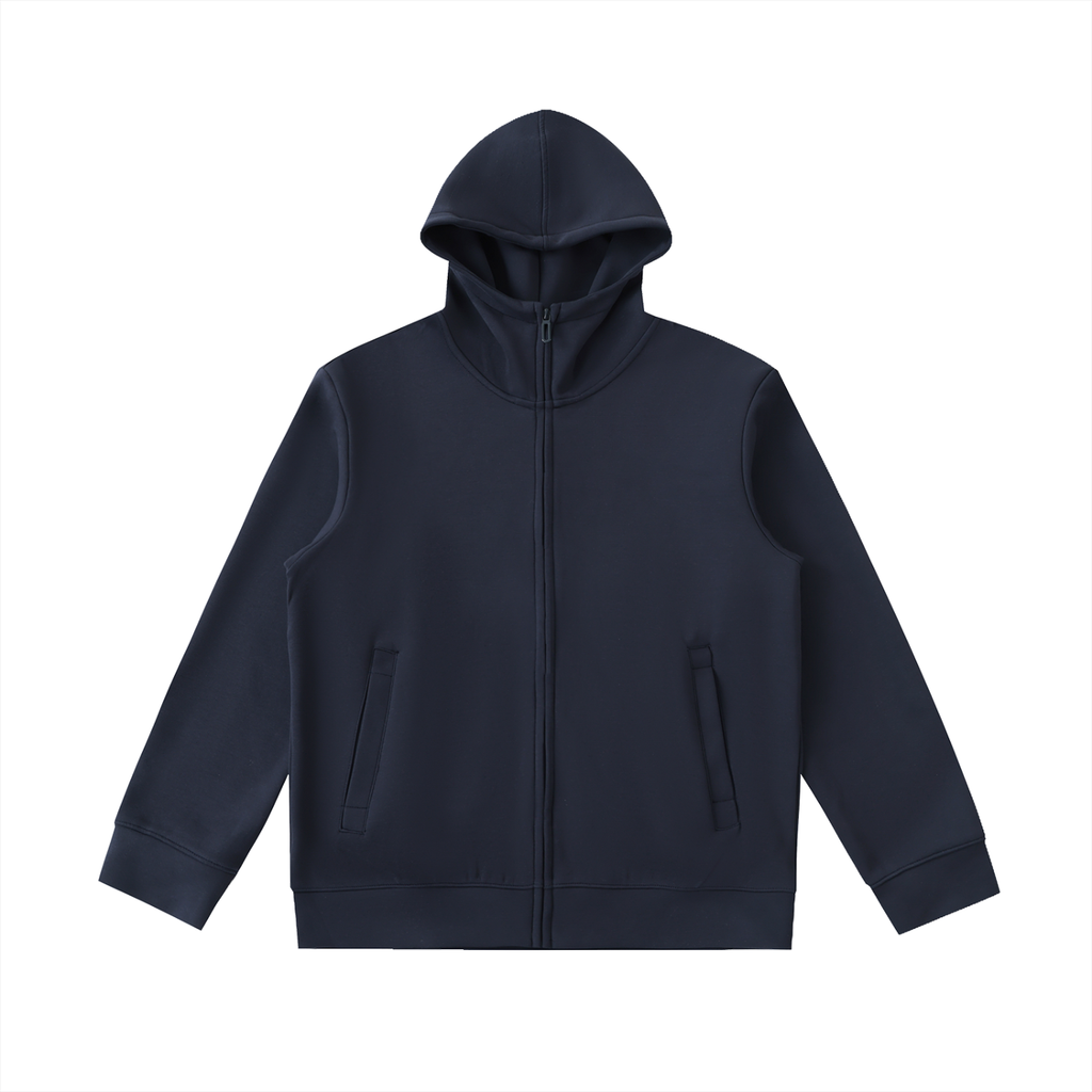 Luxe Layer High Neck Zip Hoodie