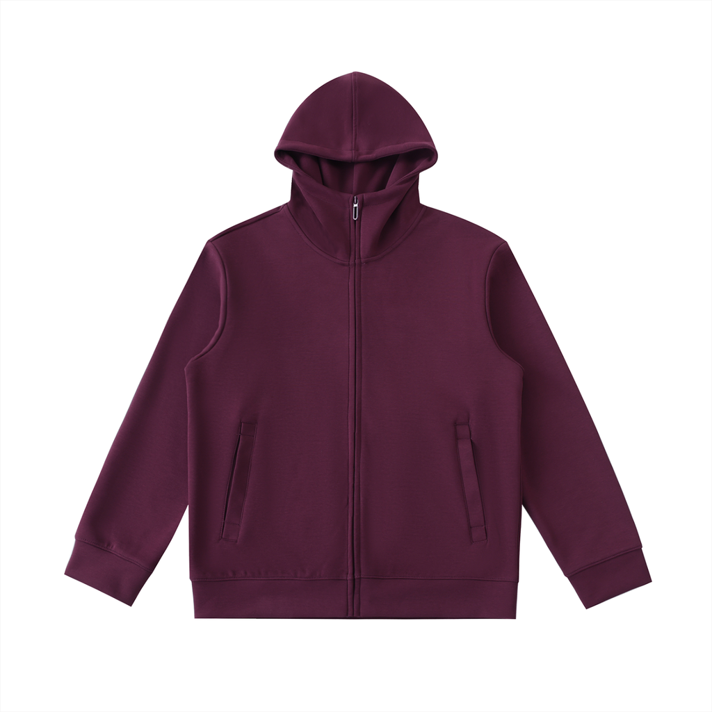 Luxe Layer High Neck Zip Hoodie