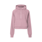 First Touch Cropped Half-Zip Hoodie