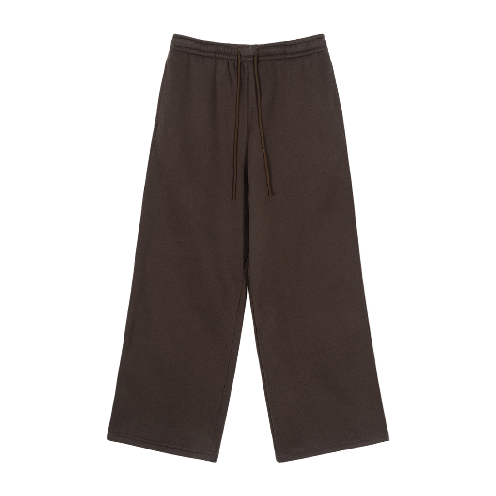 First Touch Straight-Leg Sweatpants - Coffee Brown