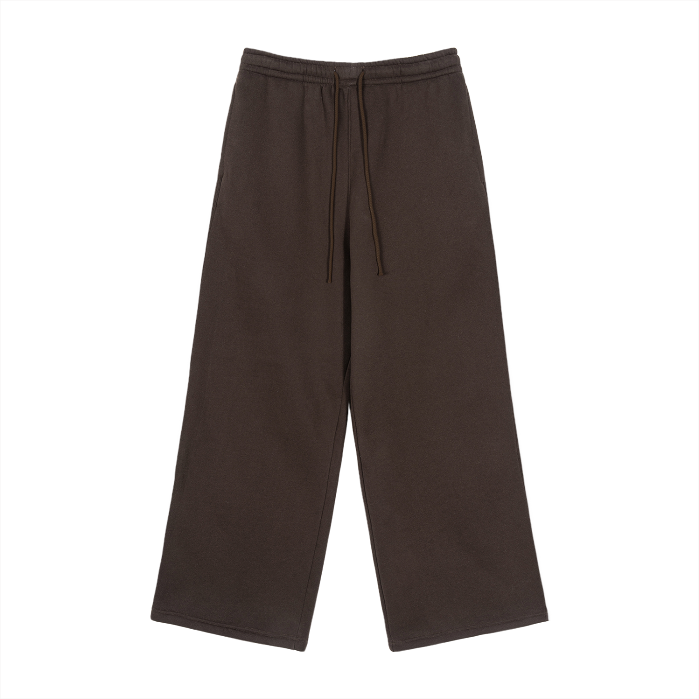 First Touch Straight-Leg Sweatpants - Coffee Brown