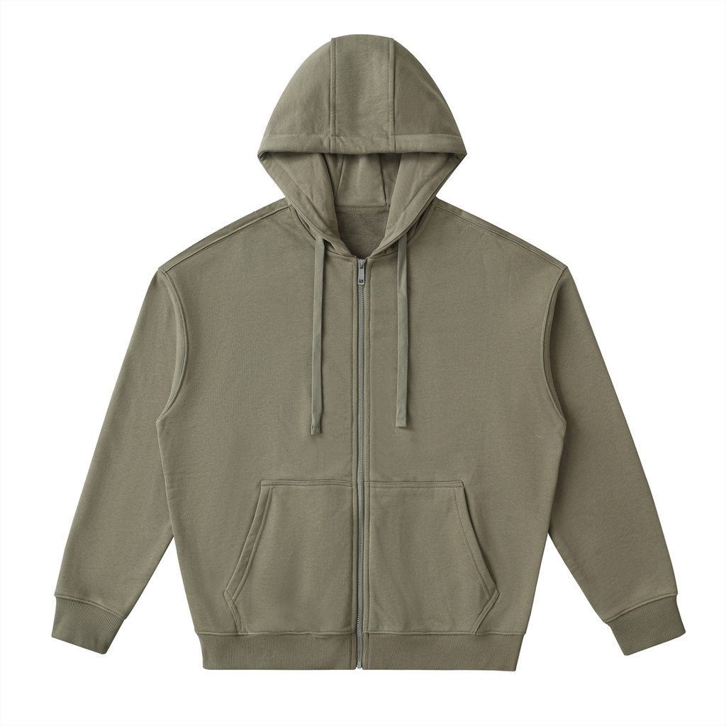 Sunday Soft Drop-Shoulder Zip Hoodie