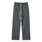Calm Unisex Solid Color Fleece Straight Leg Pants