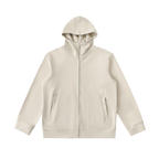 Luxe Layer High Neck Zip Hoodie