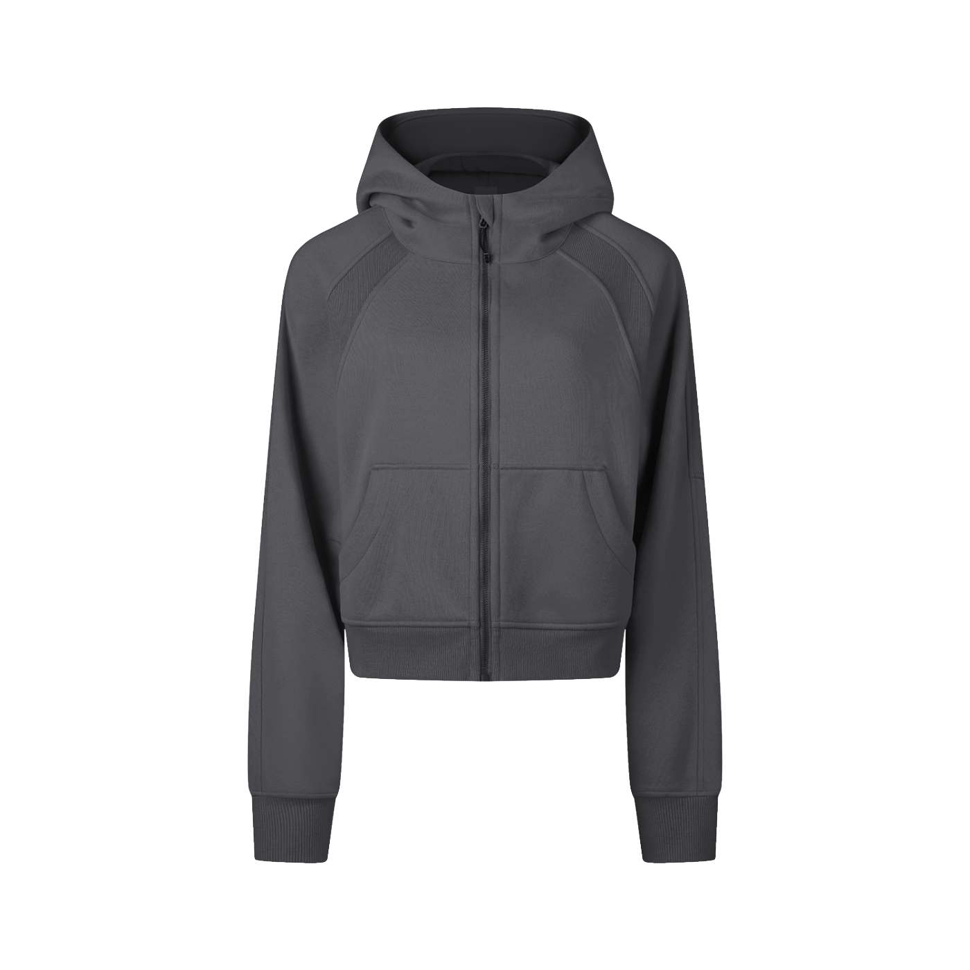 First Touch Cropped Zip Hoodie