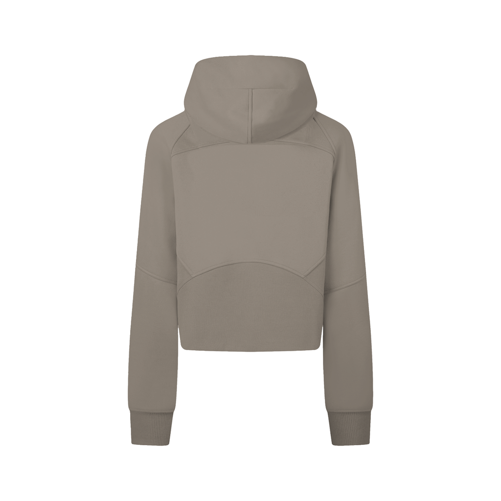 First Touch Cropped Zip Hoodie