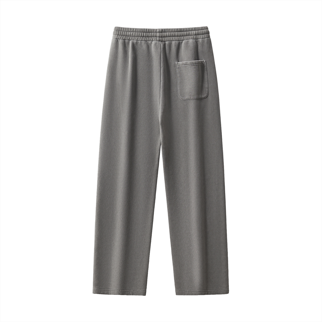 Natural Grain Raw-Edge Sweatpants