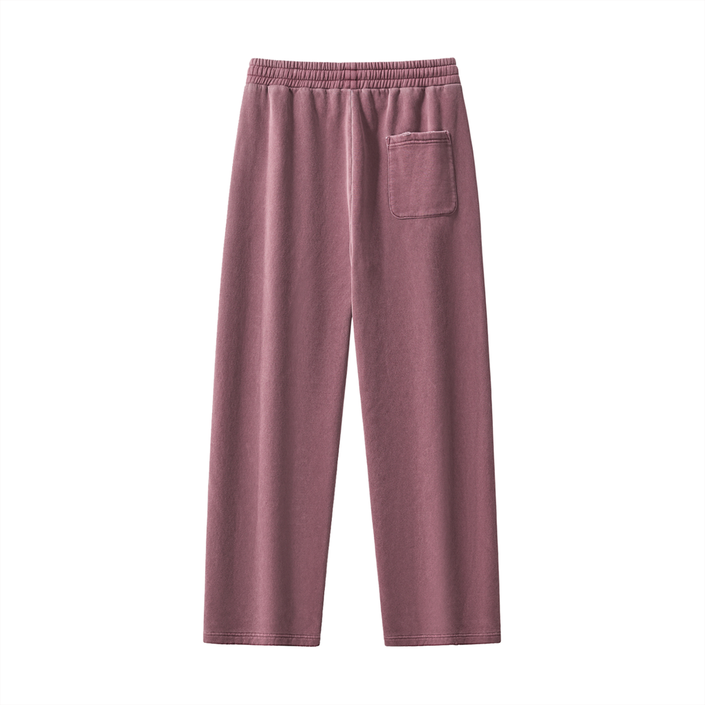 Natural Grain Raw-Edge Sweatpants