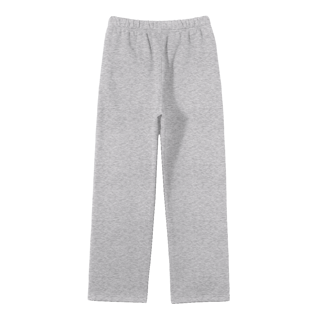 Calm Unisex Solid Color Fleece Straight Leg Pants