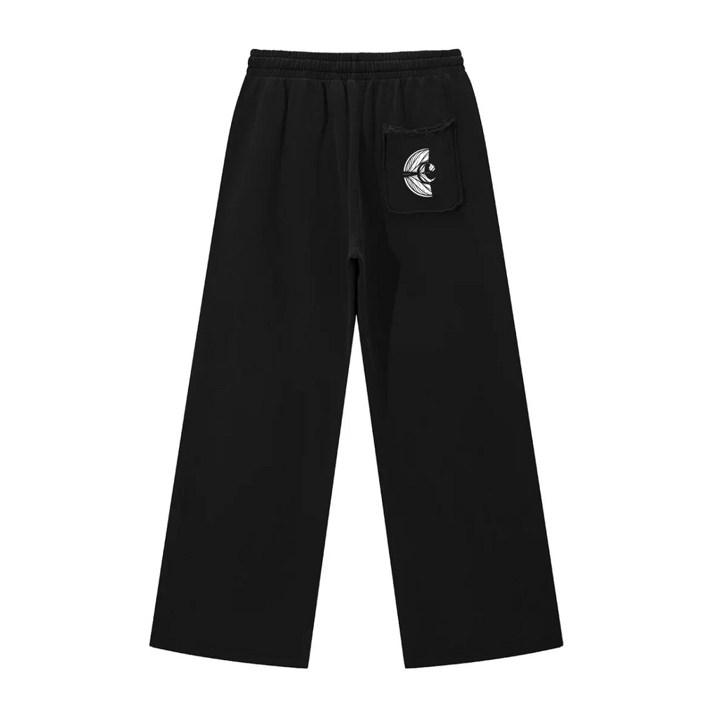 Washed Raw Edge Sweatpants