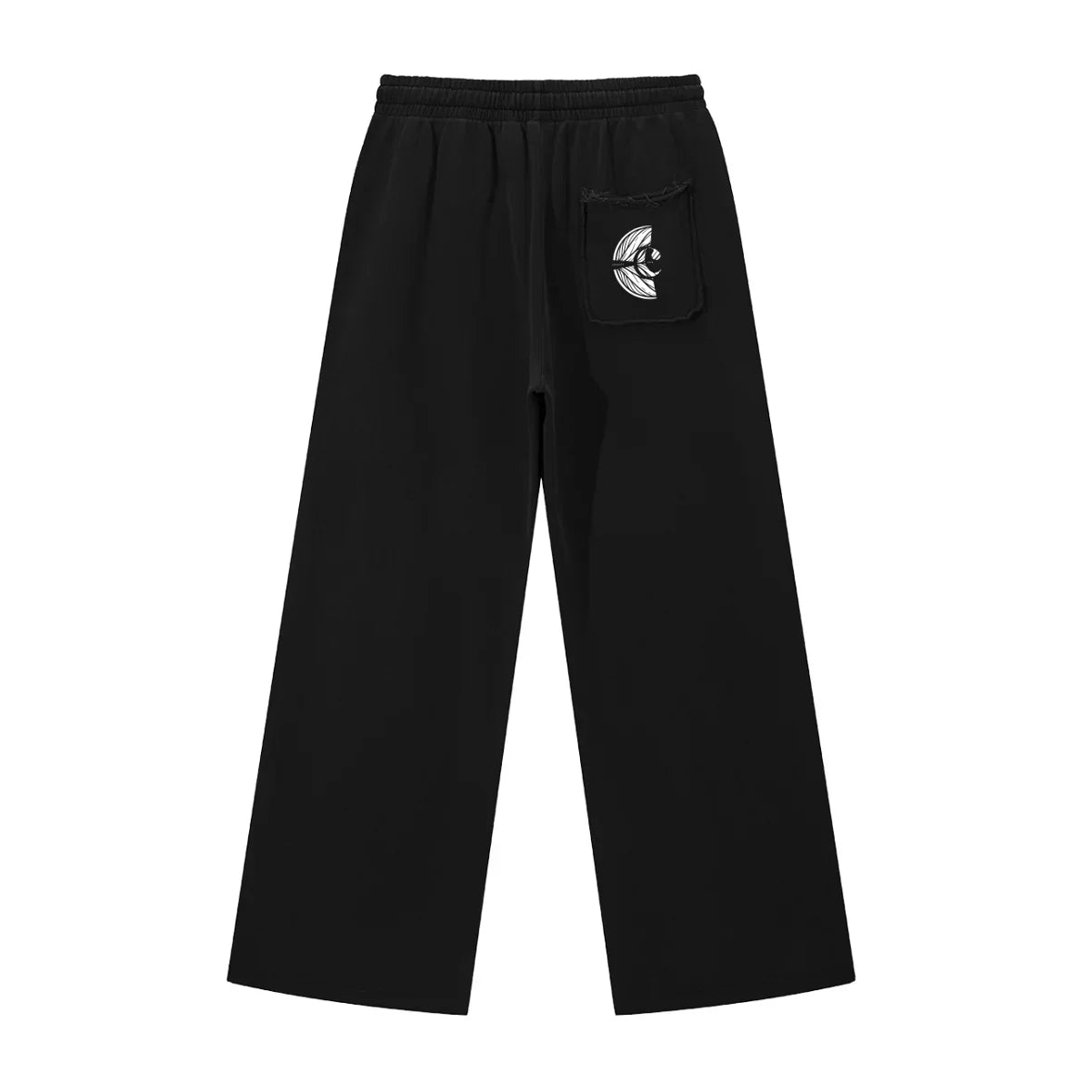 Washed Raw Edge Sweatpants