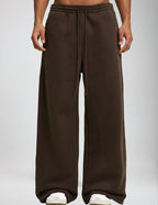 First Touch Straight-Leg Sweatpants - Coffee Brown