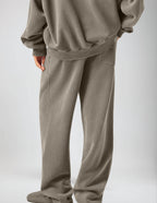 Natural Grain Raw-Edge Sweatpants