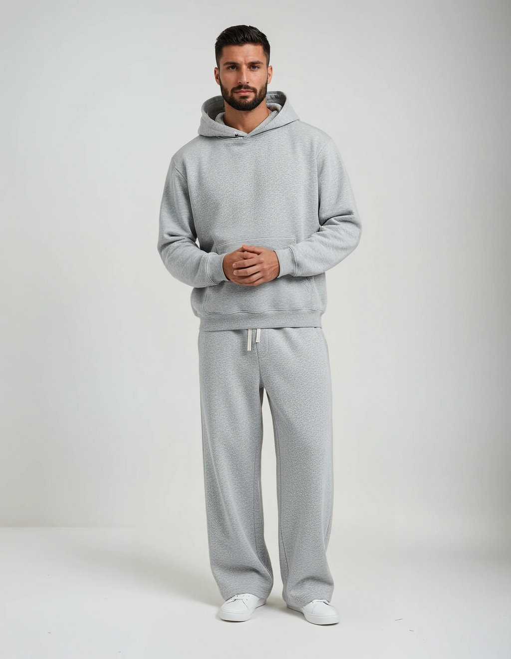 Natural Grain Contrast-Stitch Sweatpants