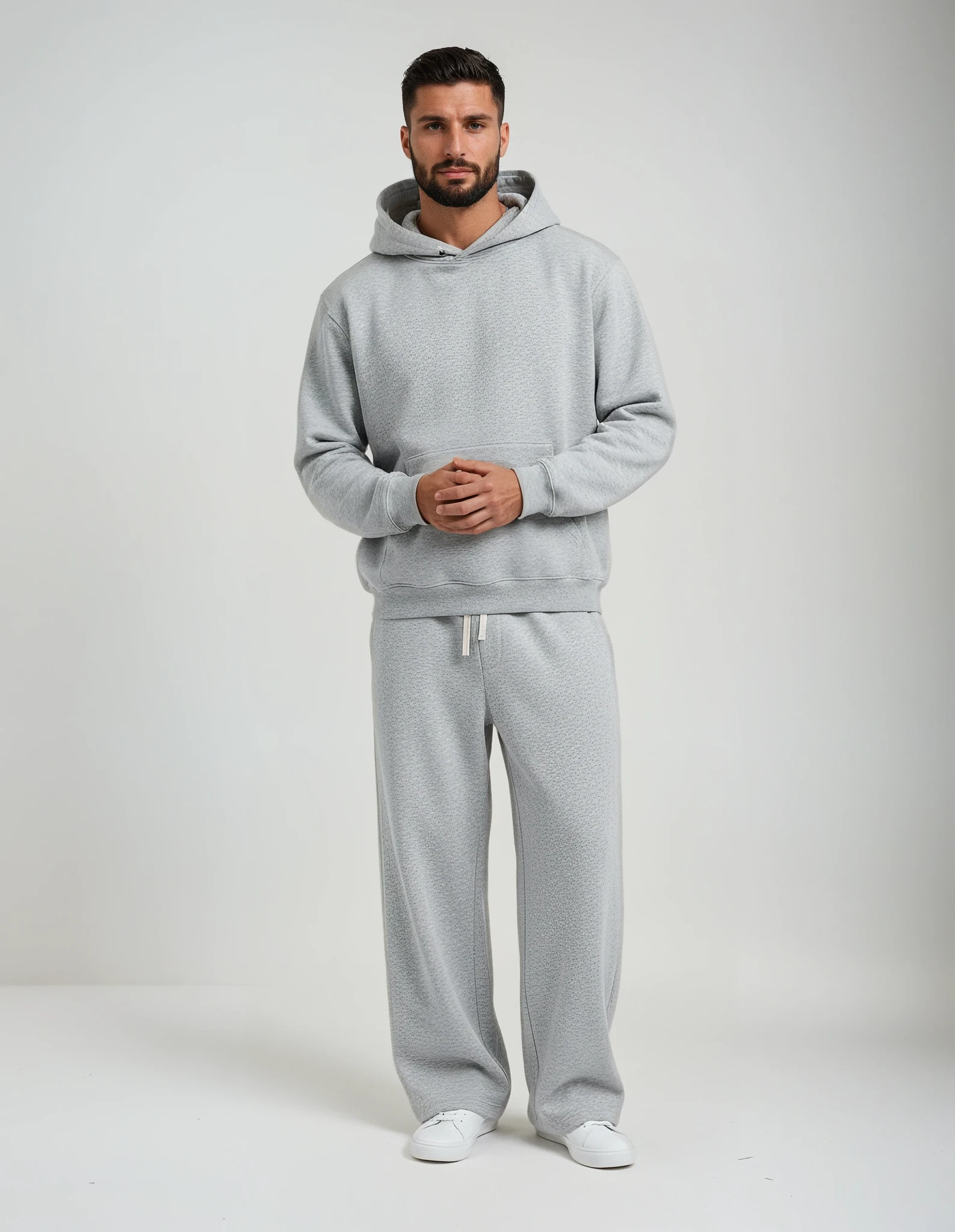 Natural Grain Contrast-Stitch Sweatpants