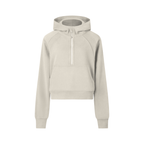 First Touch Cropped Half-Zip Hoodie