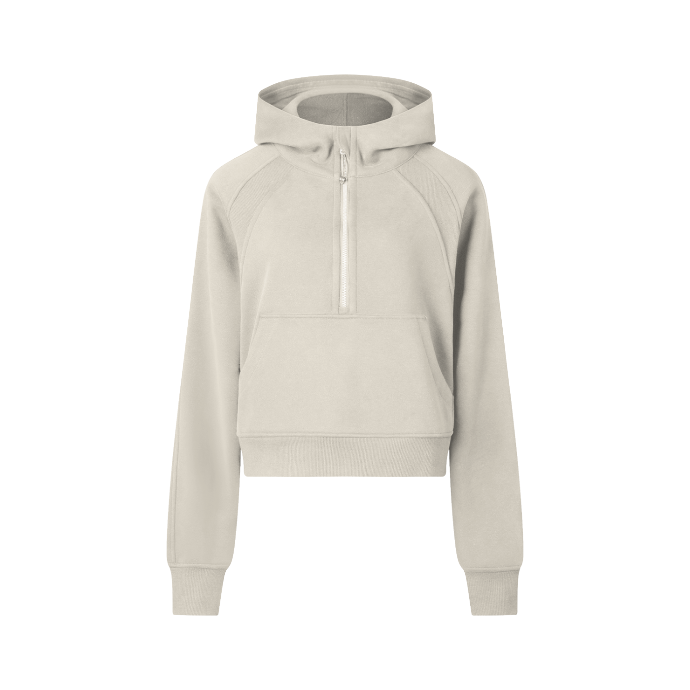 First Touch Cropped Half-Zip Hoodie