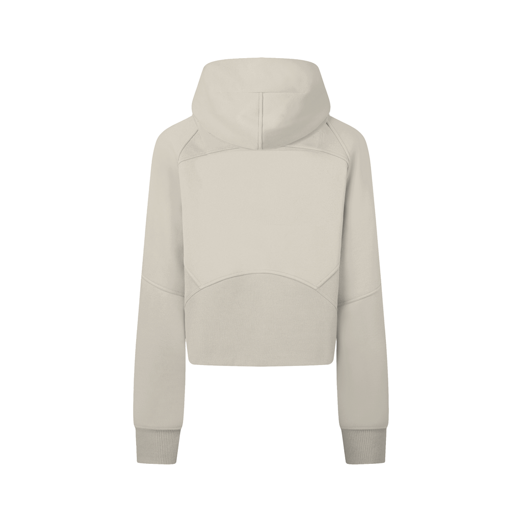 First Touch Cropped Zip Hoodie