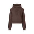 First Touch Cropped Half-Zip Hoodie