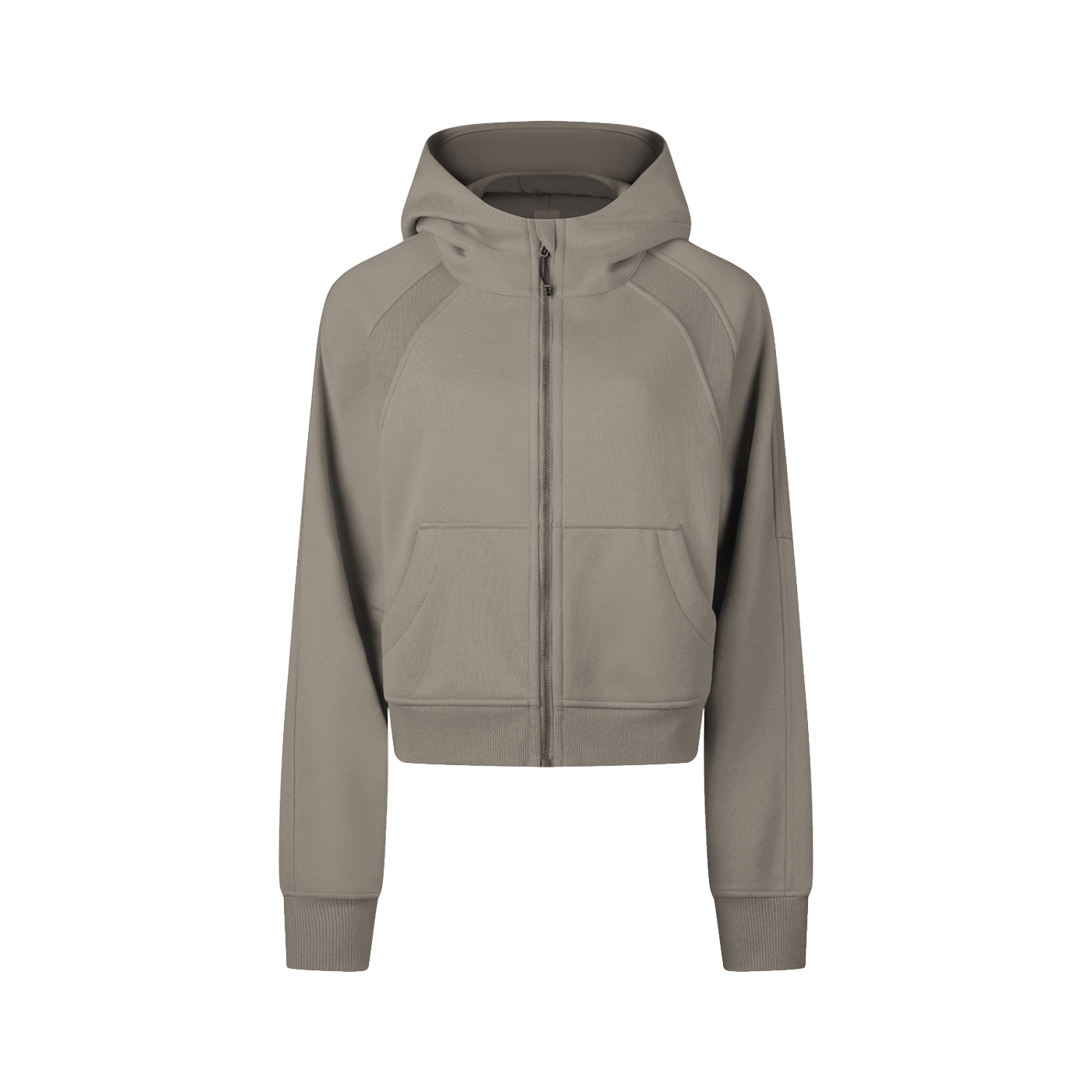 First Touch Cropped Zip Hoodie