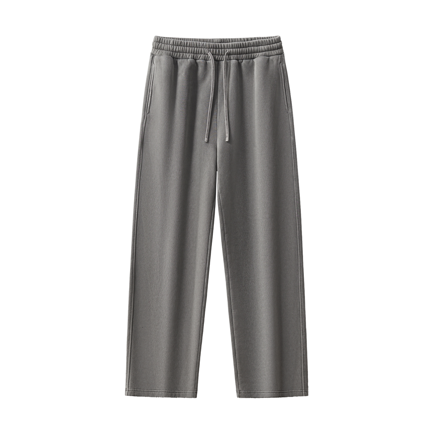 Natural Grain Raw-Edge Sweatpants