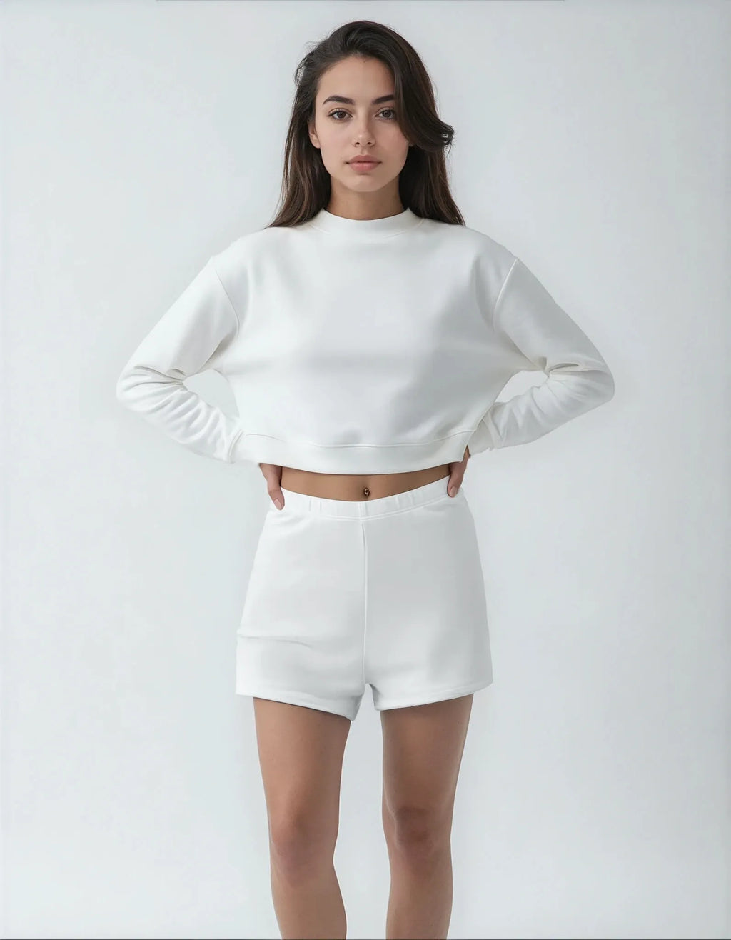 Luxe Layer Mock-Neck Crew