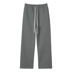 Calm Unisex Solid Color Fleece Straight Leg Pants
