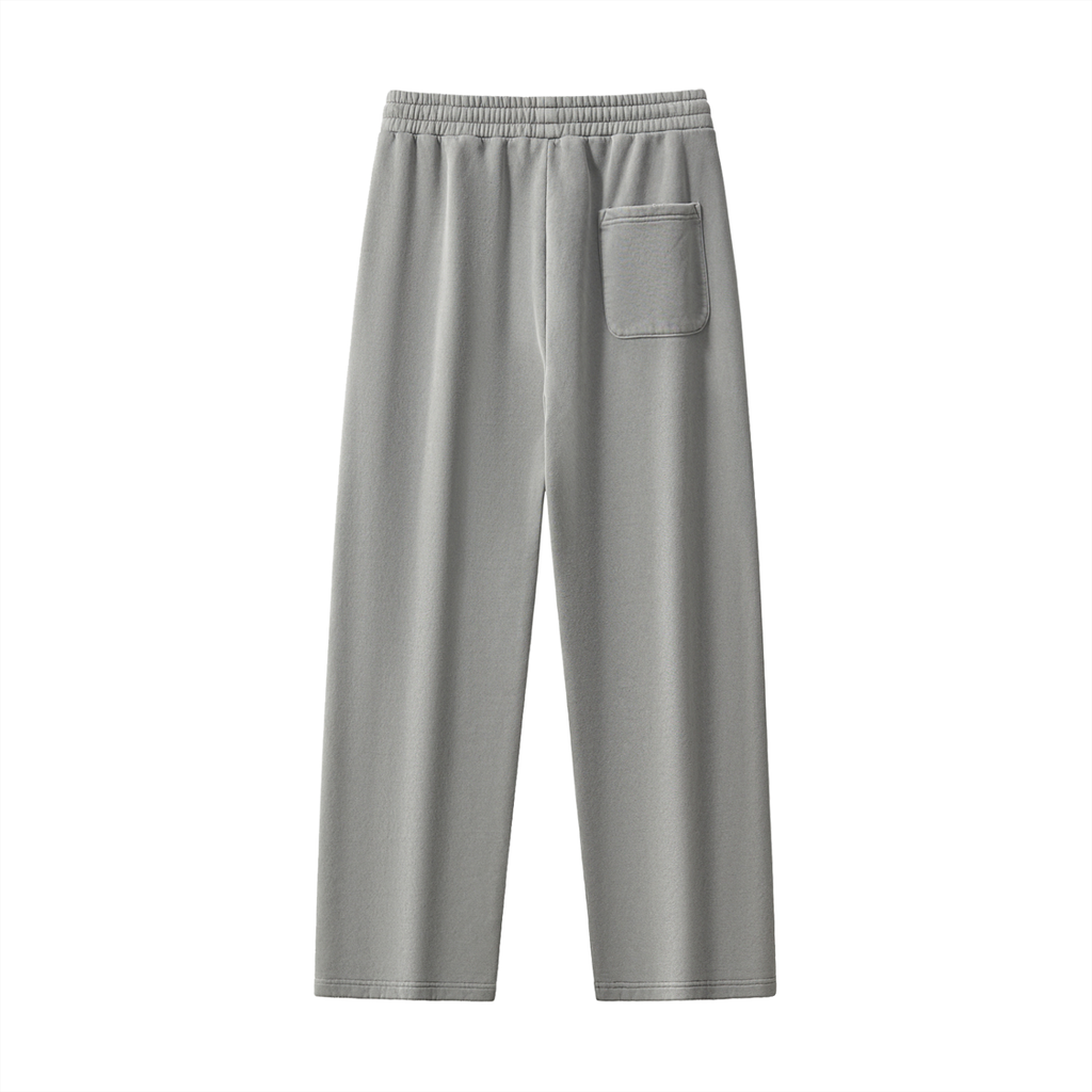 Natural Grain Raw-Edge Sweatpants
