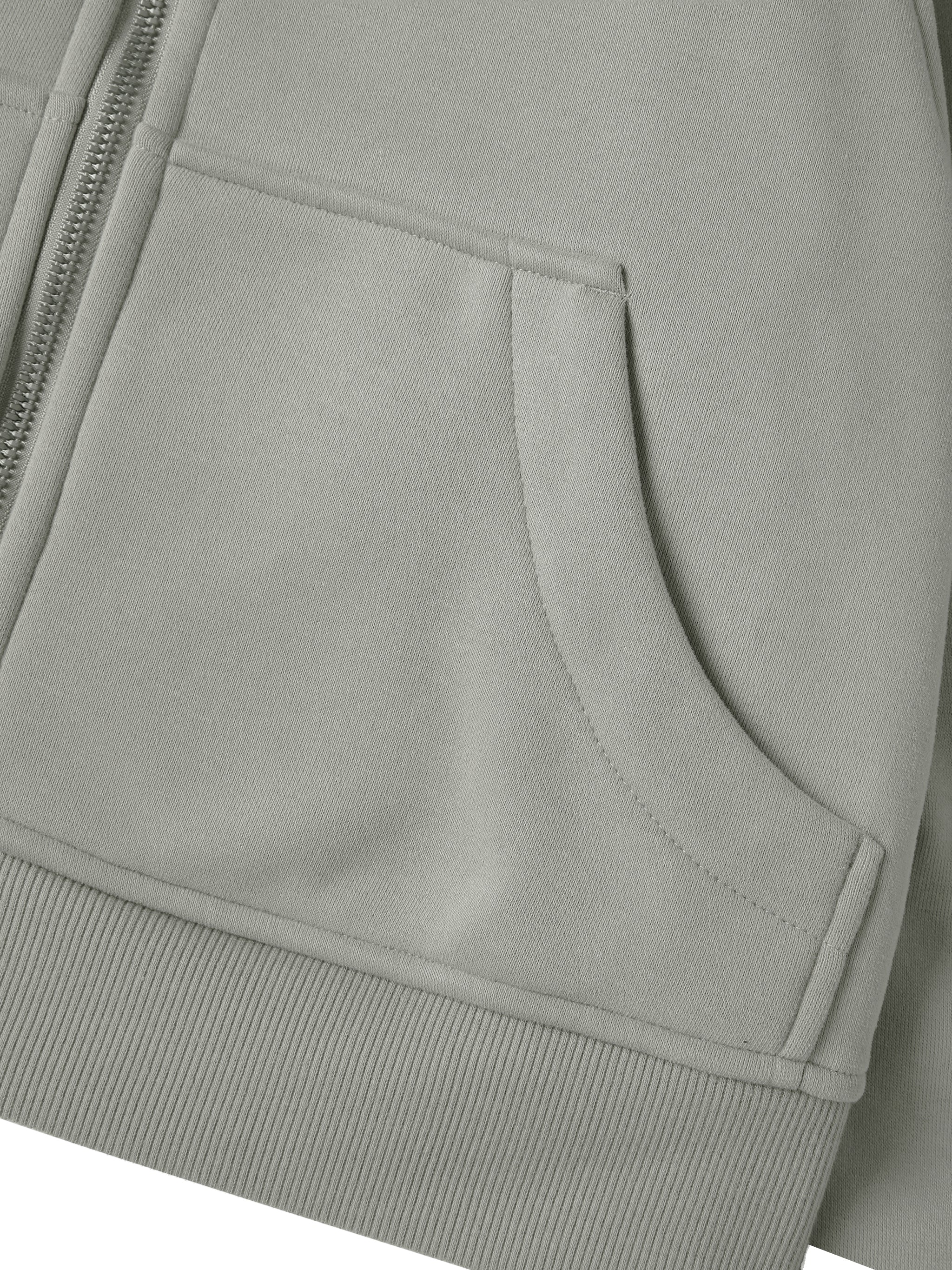 First Touch Cropped Zip Hoodie