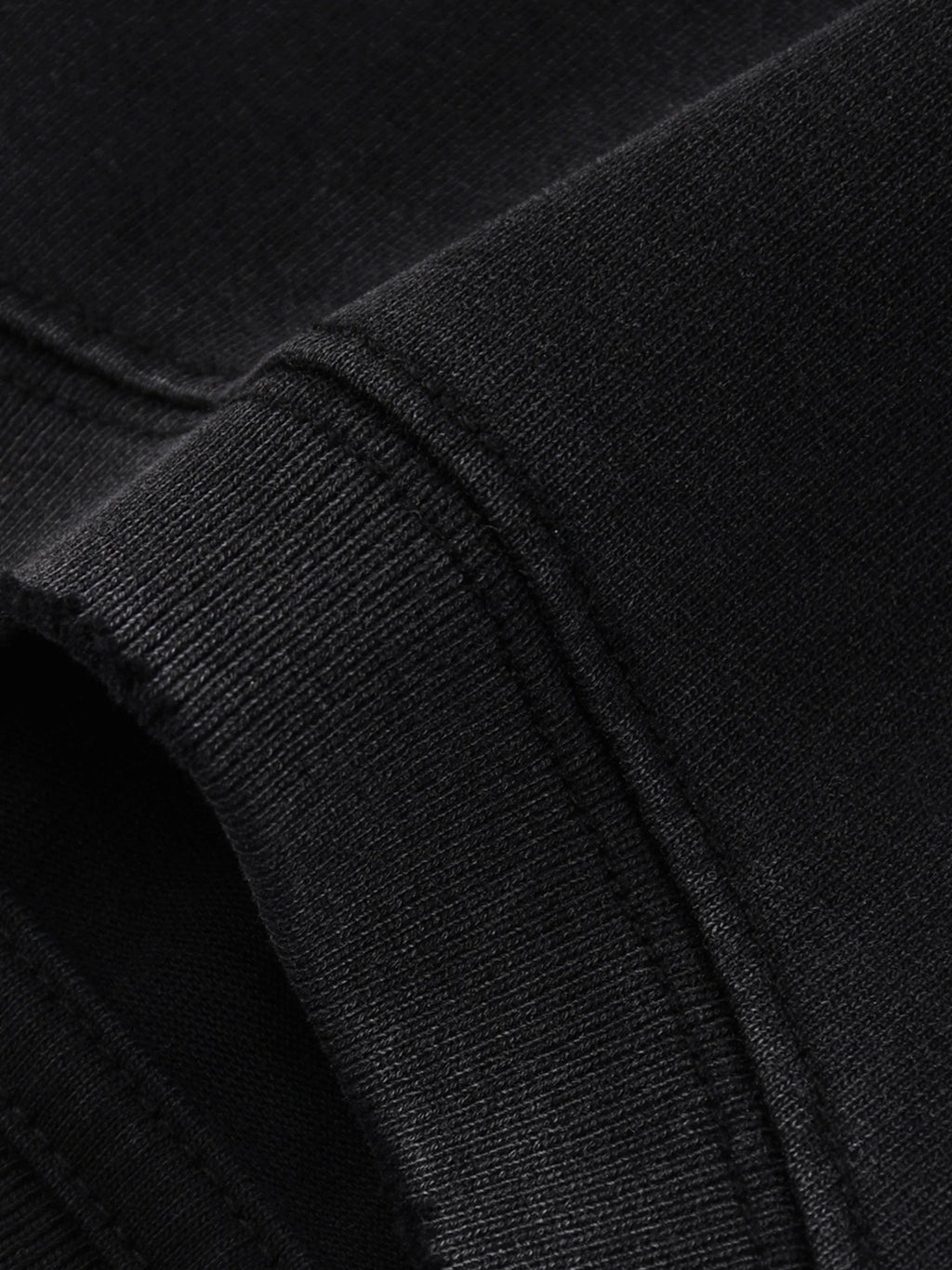 Snow Wash Raw Edge Cotton T-Shirt