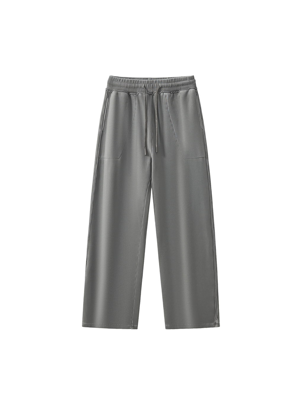 Natural Grain Raw-Seam Sweatpants