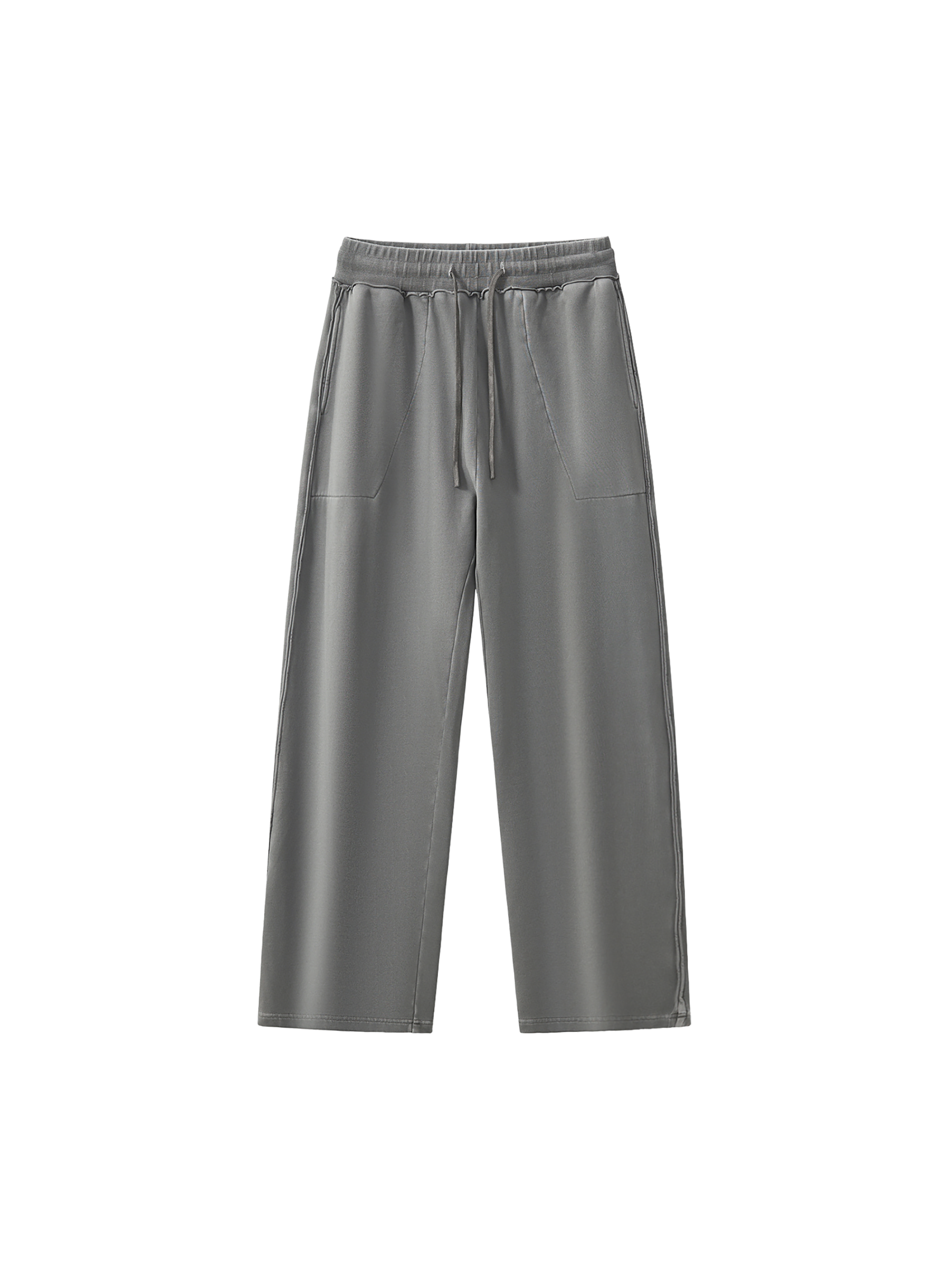 Natural Grain Raw-Seam Sweatpants