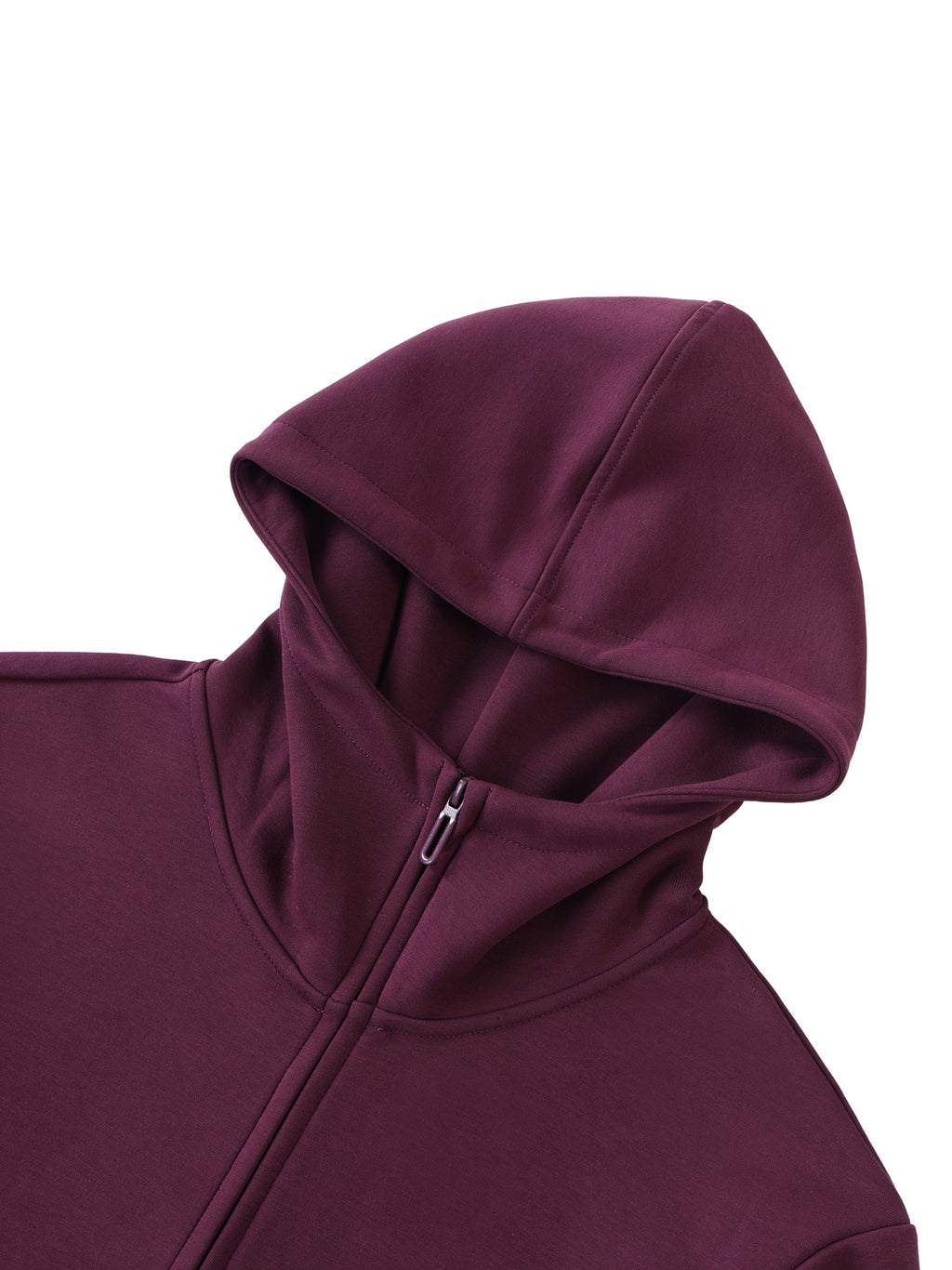 Luxe Layer High Neck Zip Hoodie