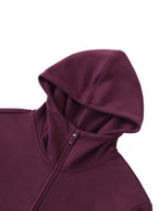 Luxe Layer High Neck Zip Hoodie