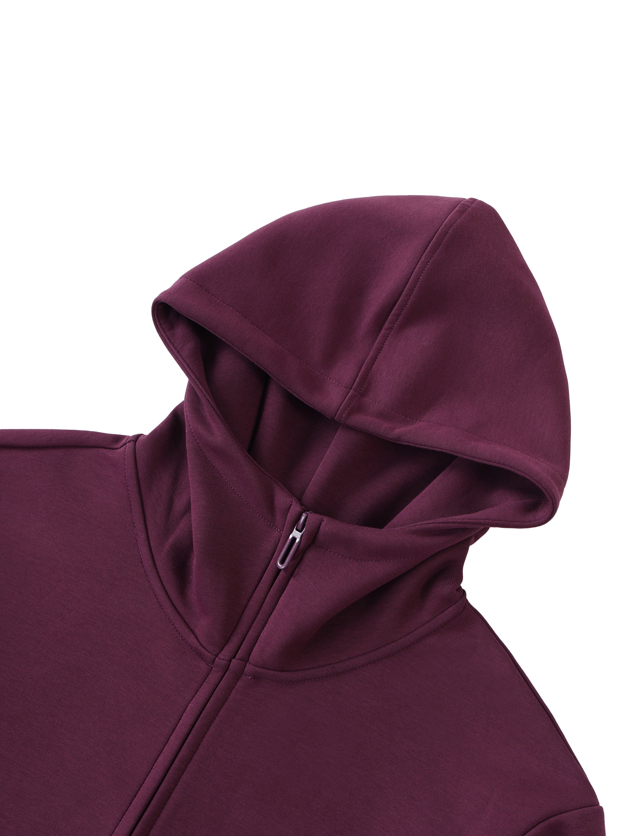 Luxe Layer High Neck Zip Hoodie