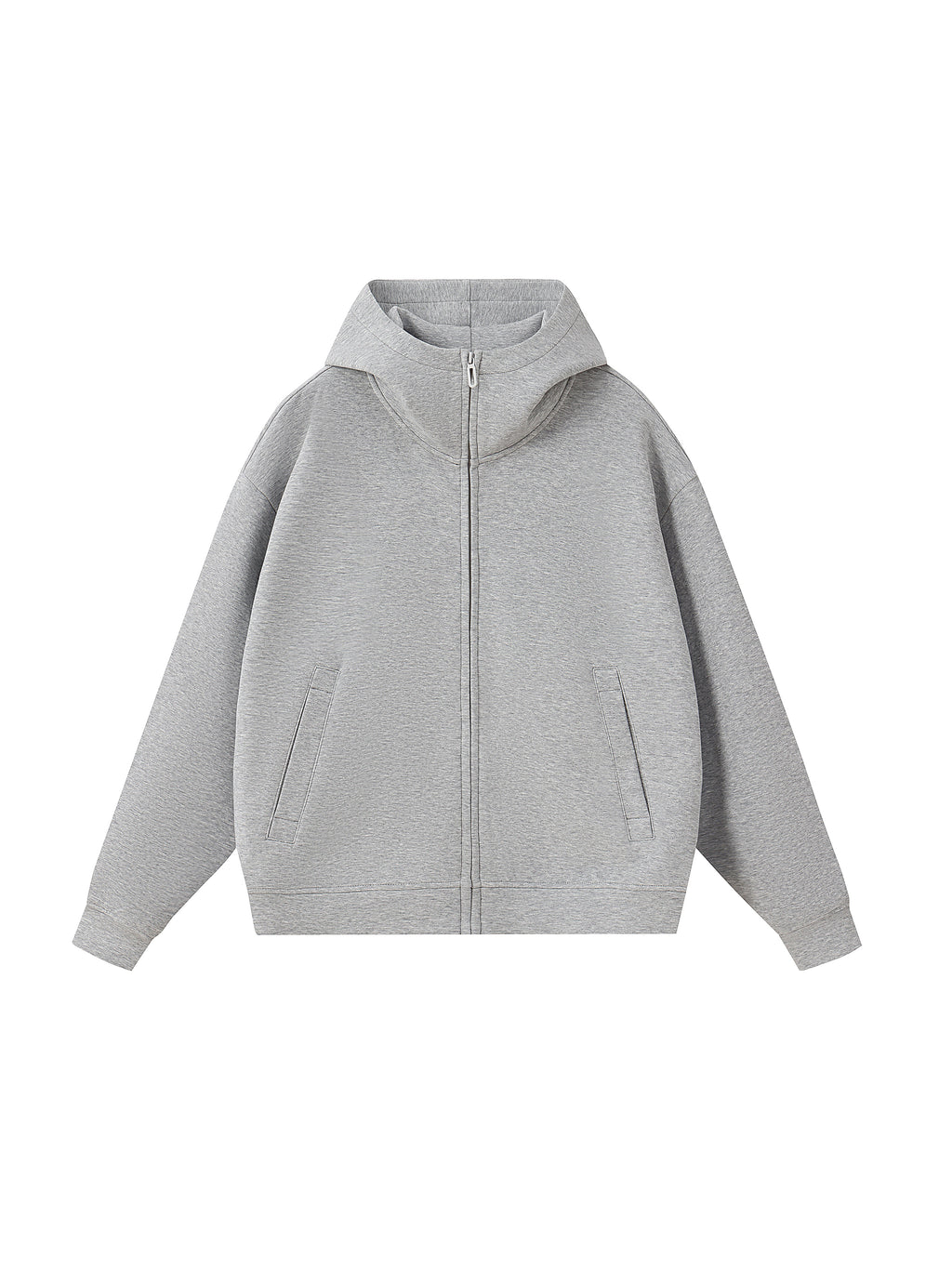 Luxe Layer High Neck Zip Hoodie