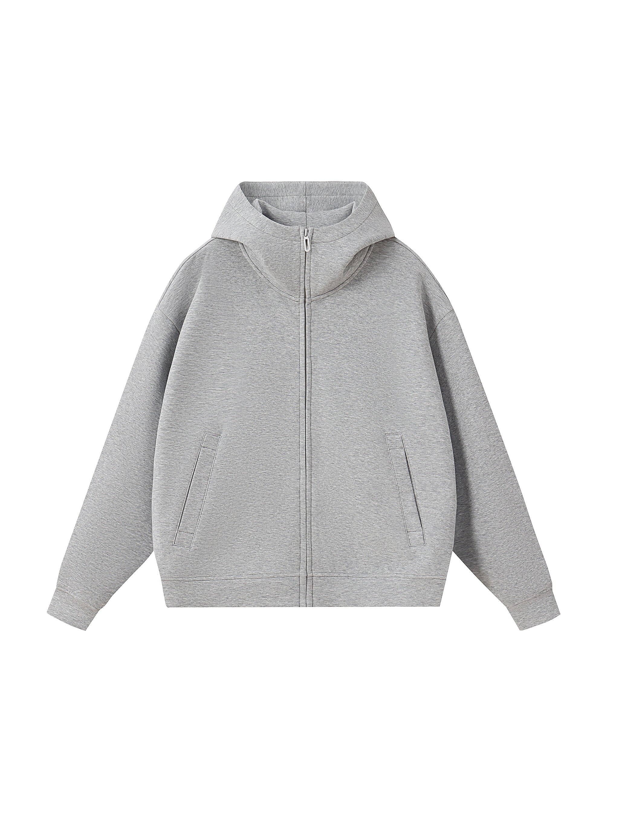 Luxe Layer High Neck Zip Hoodie