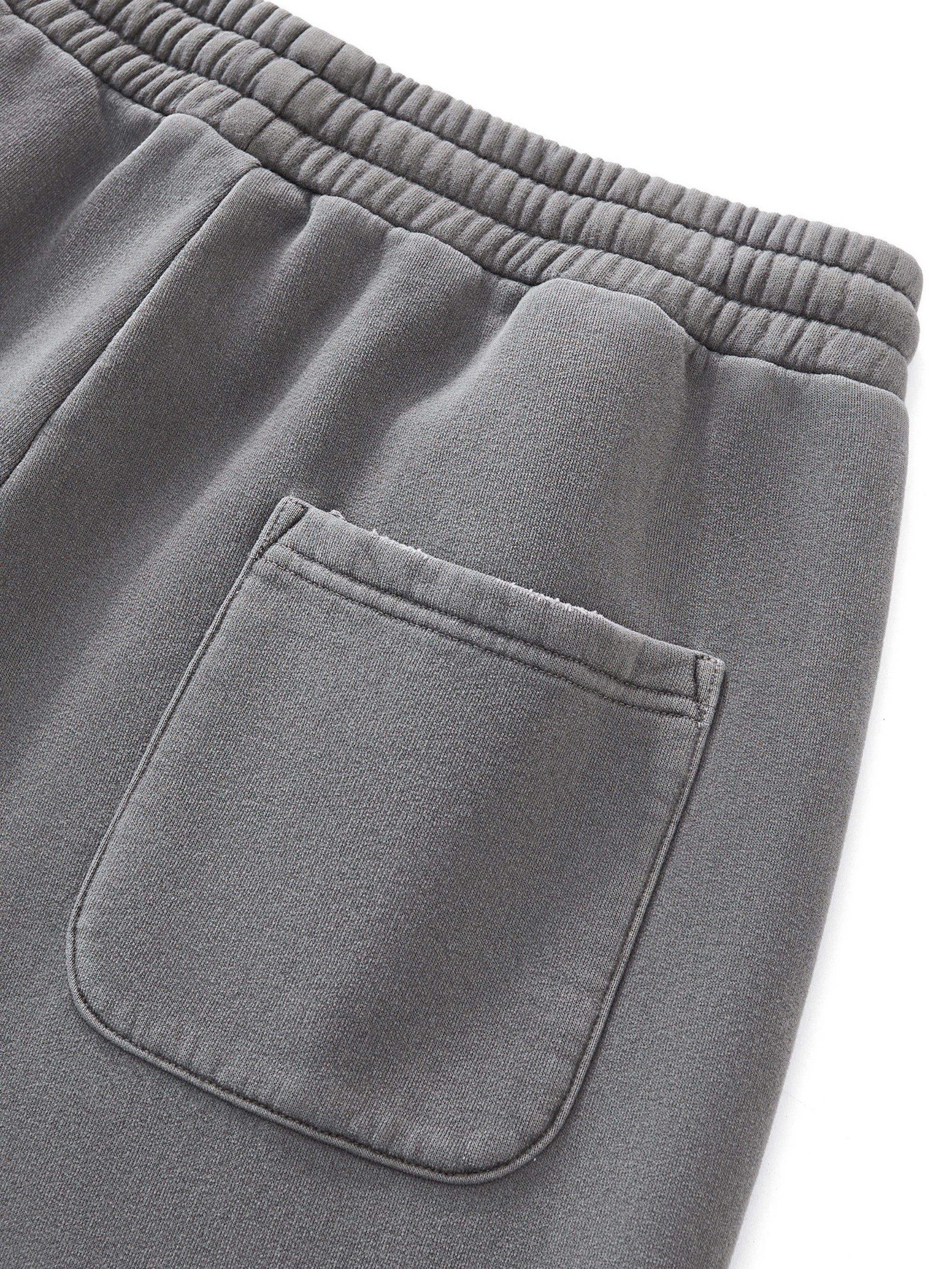 Natural Grain Raw-Edge Sweatpants